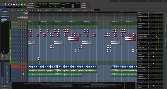 Ardour screenshot 1