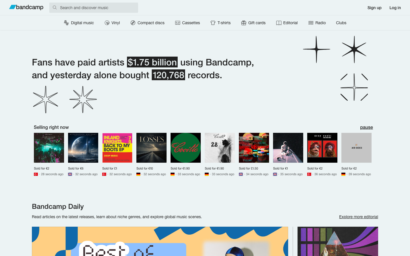Bandcamp screenshot 1