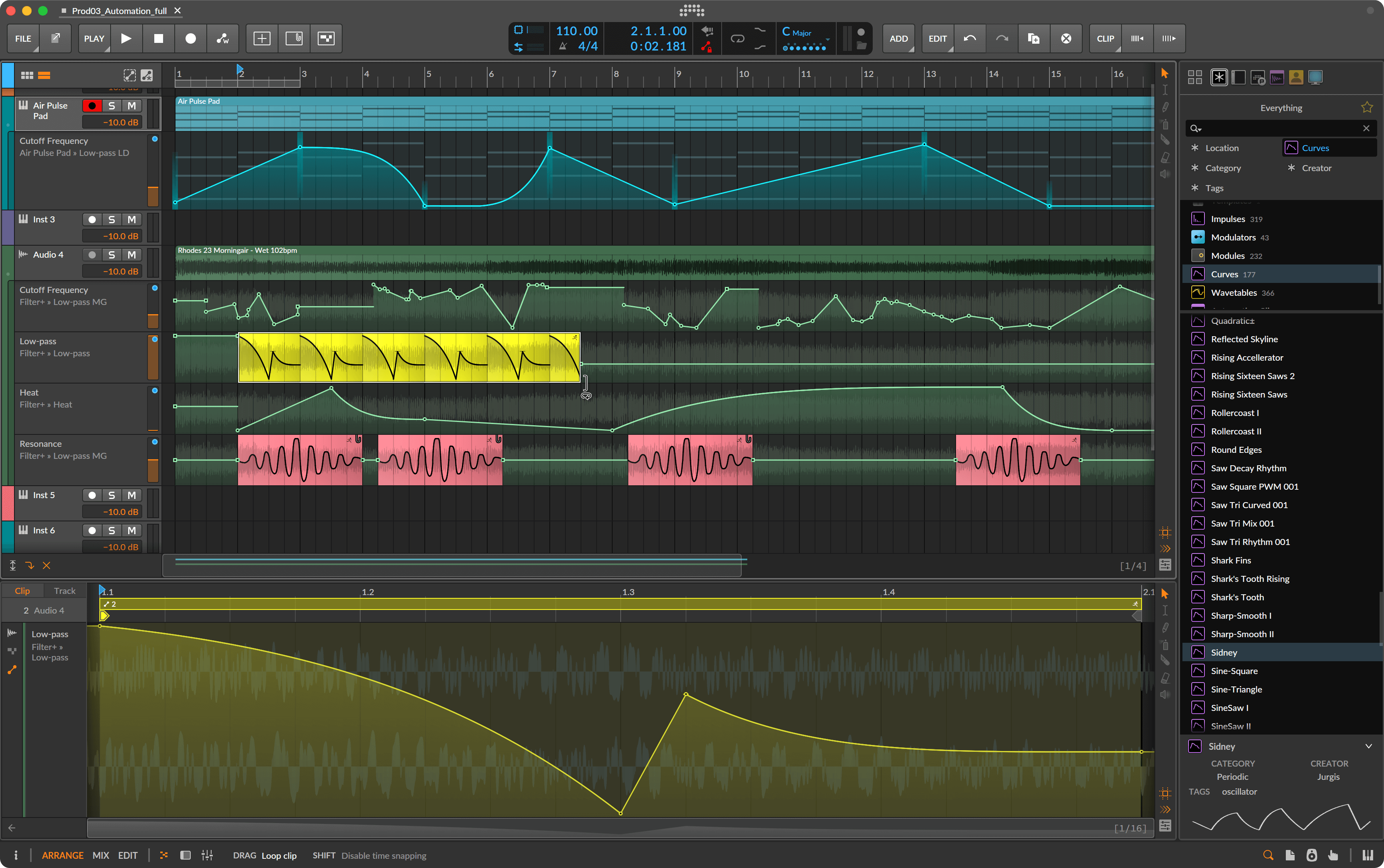 Bitwig Studio screenshot 2