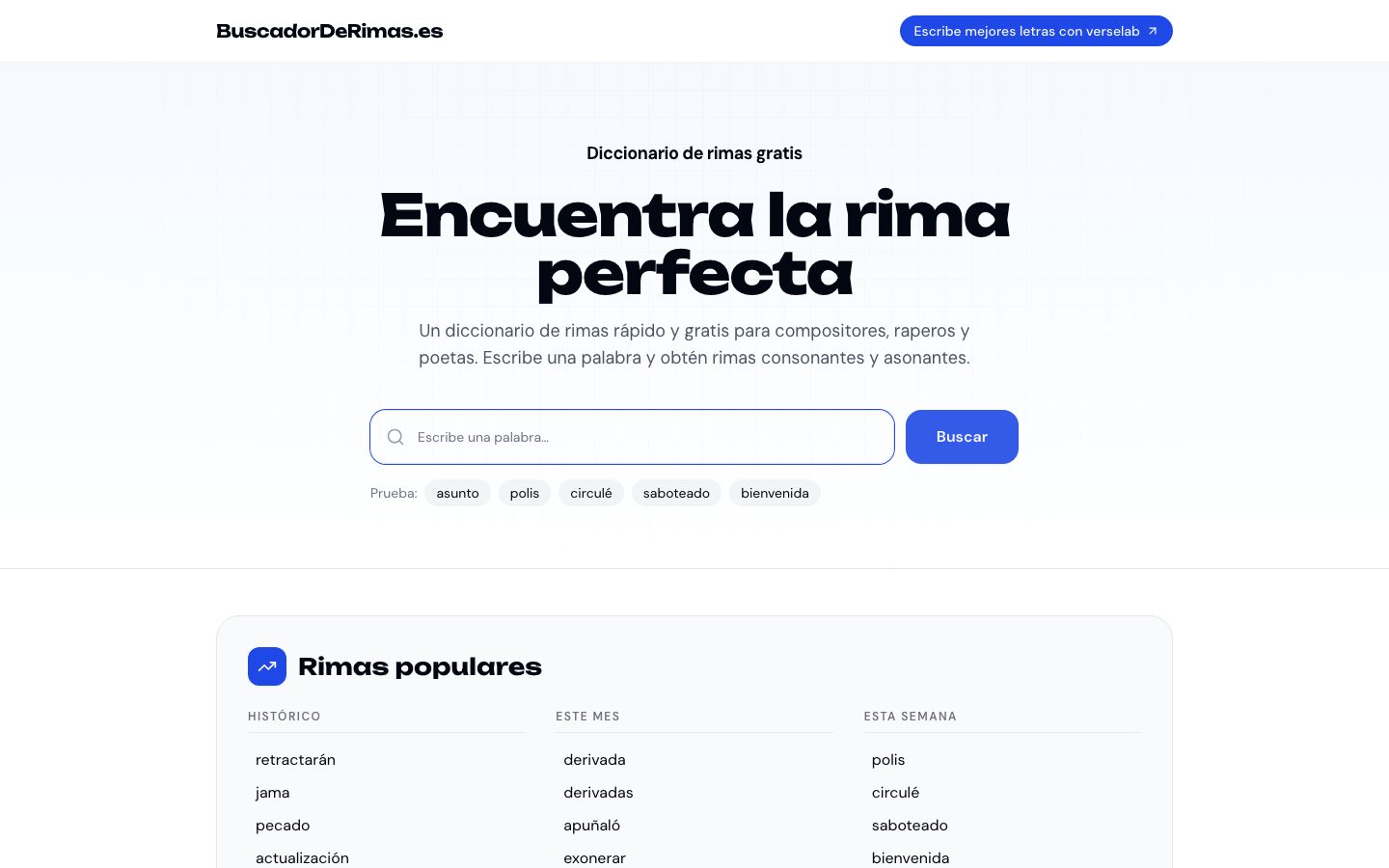 Buscador de Rimas screenshot 1