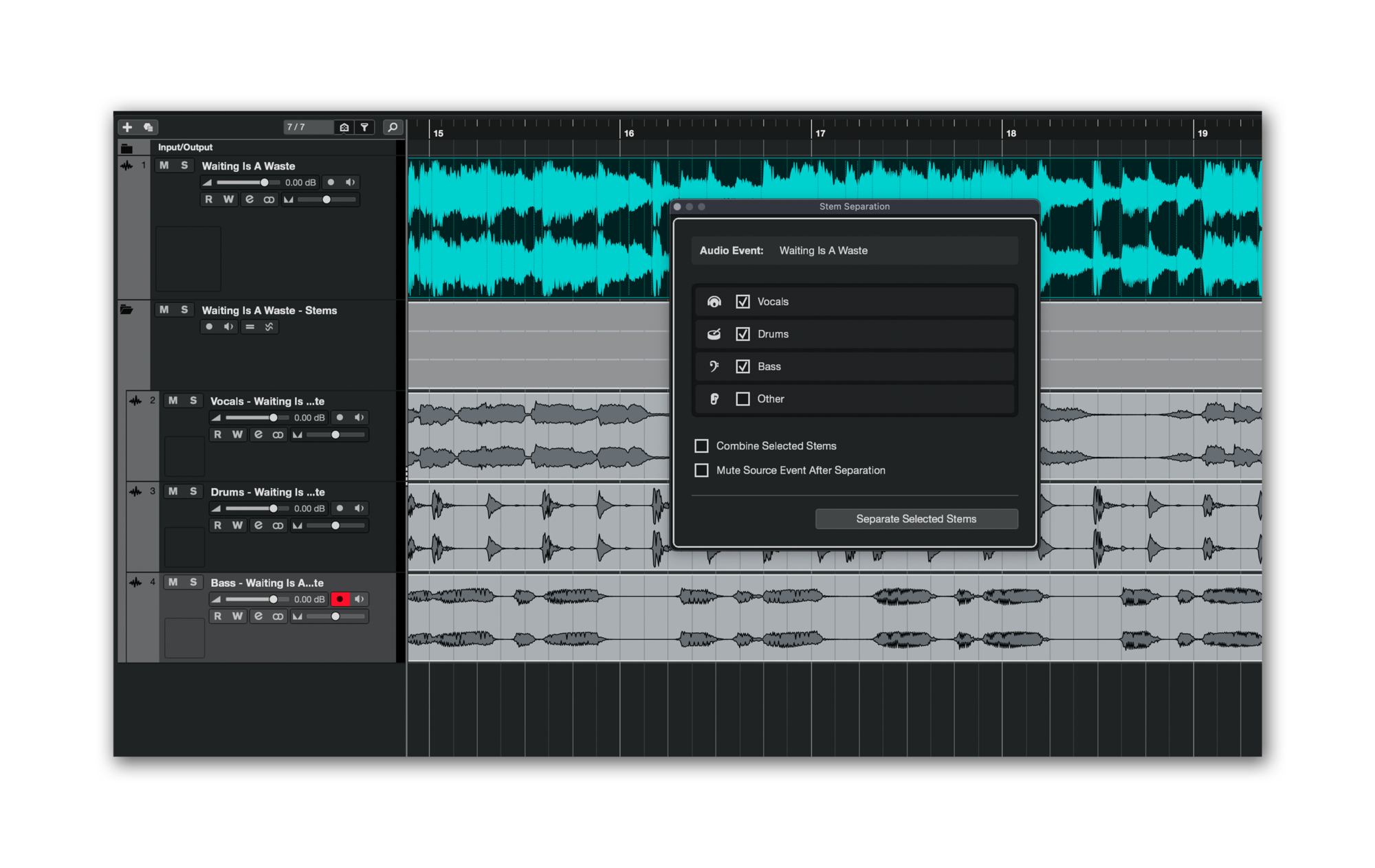 Cubase screenshot 1