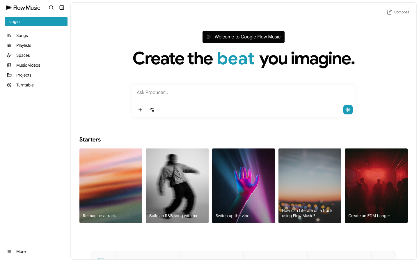 Google Flow Music screenshot 1