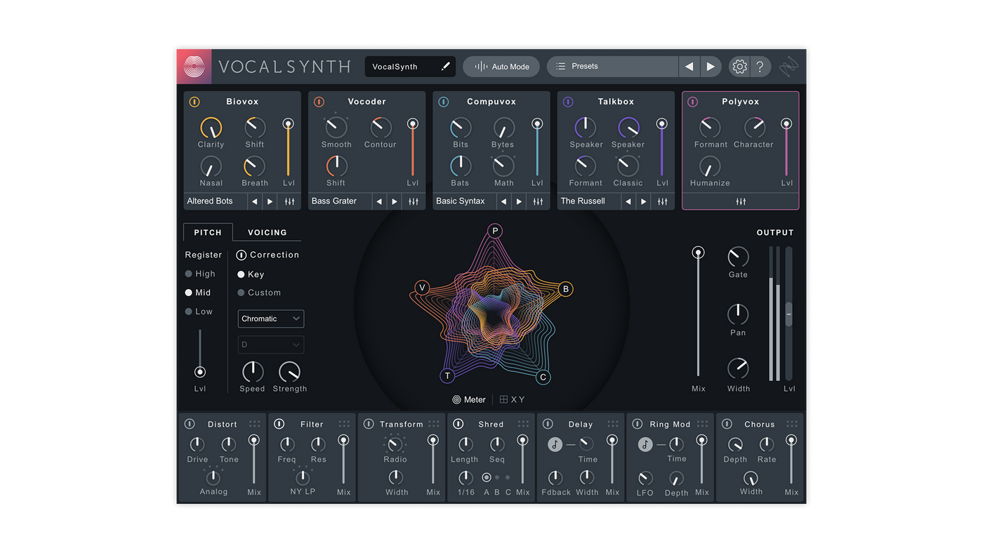 iZotope VocalSynth 2 screenshot 1