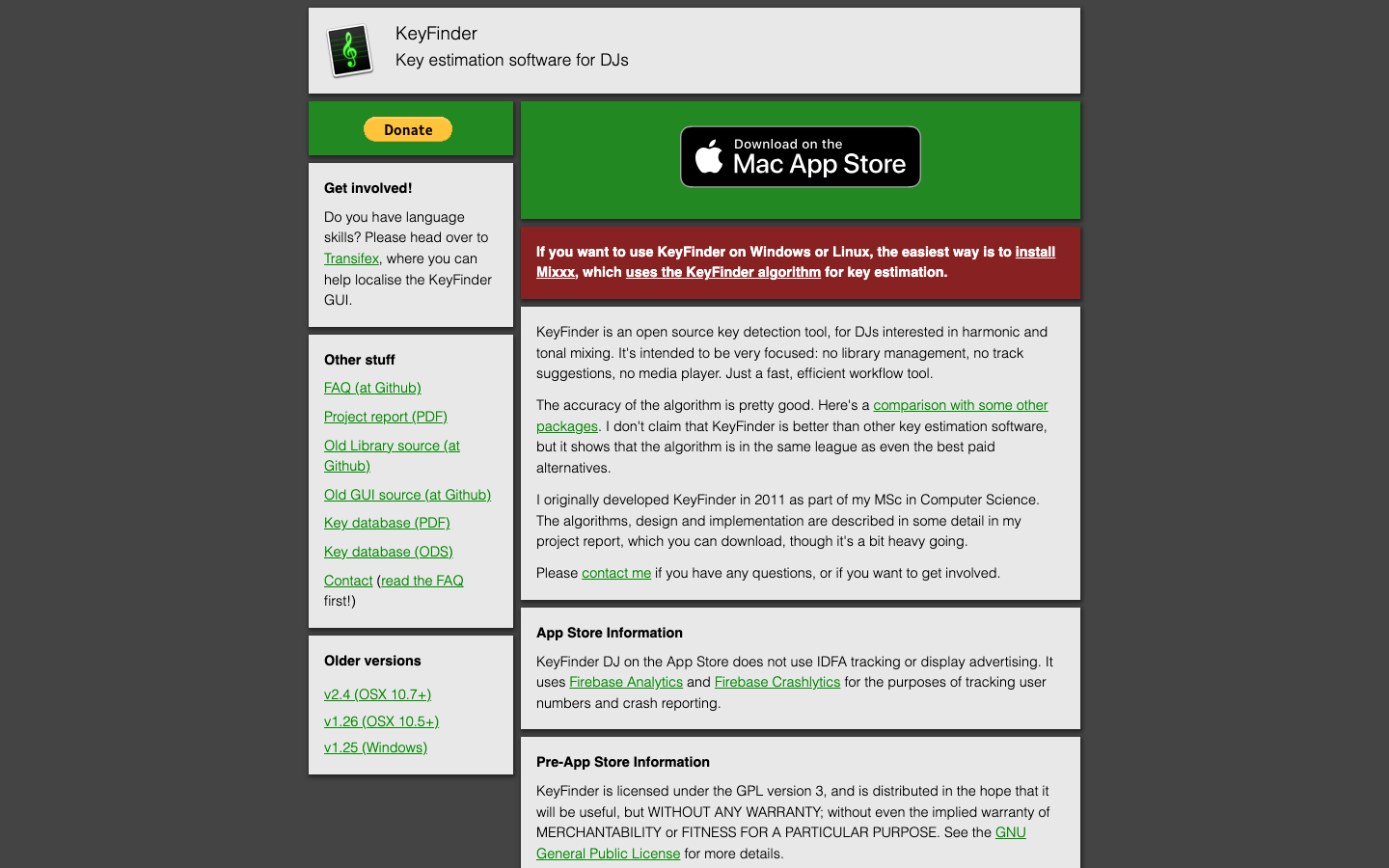 KeyFinder screenshot 1