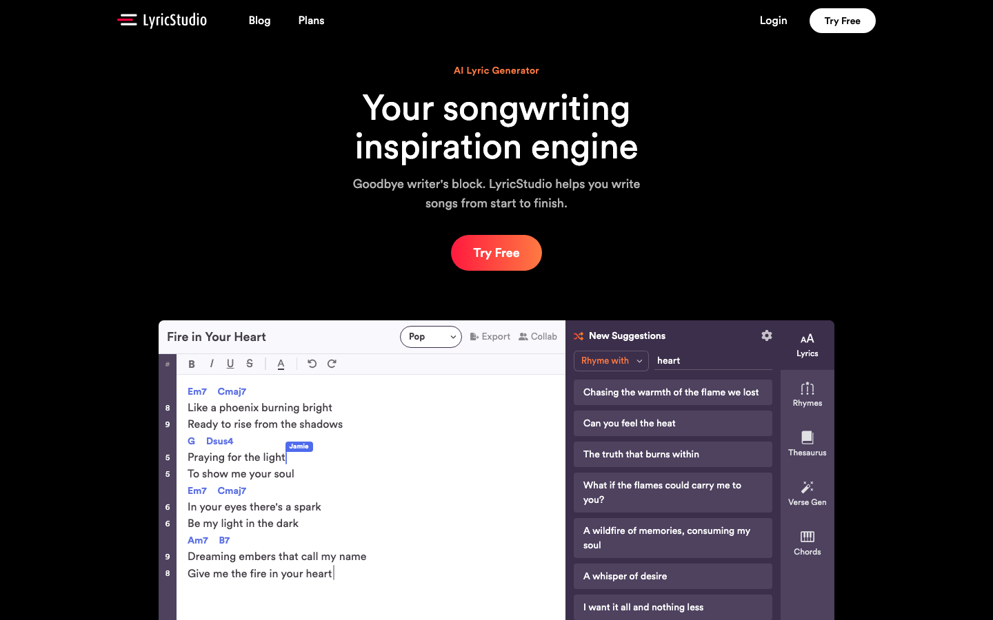 LyricStudio screenshot 1