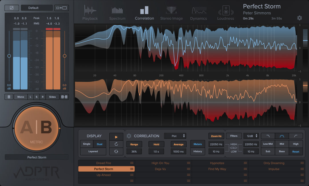 Metric AB screenshot 2