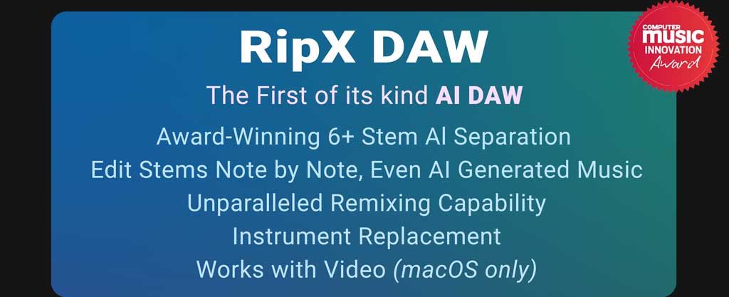 RipX DAW screenshot 2