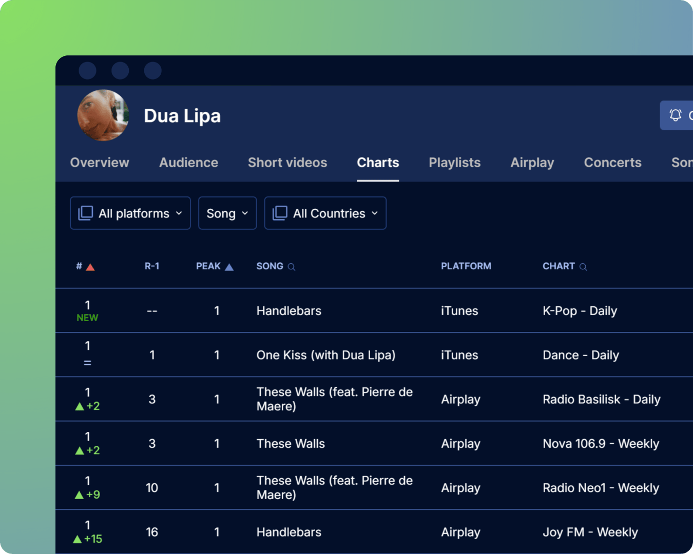 Soundcharts screenshot 2