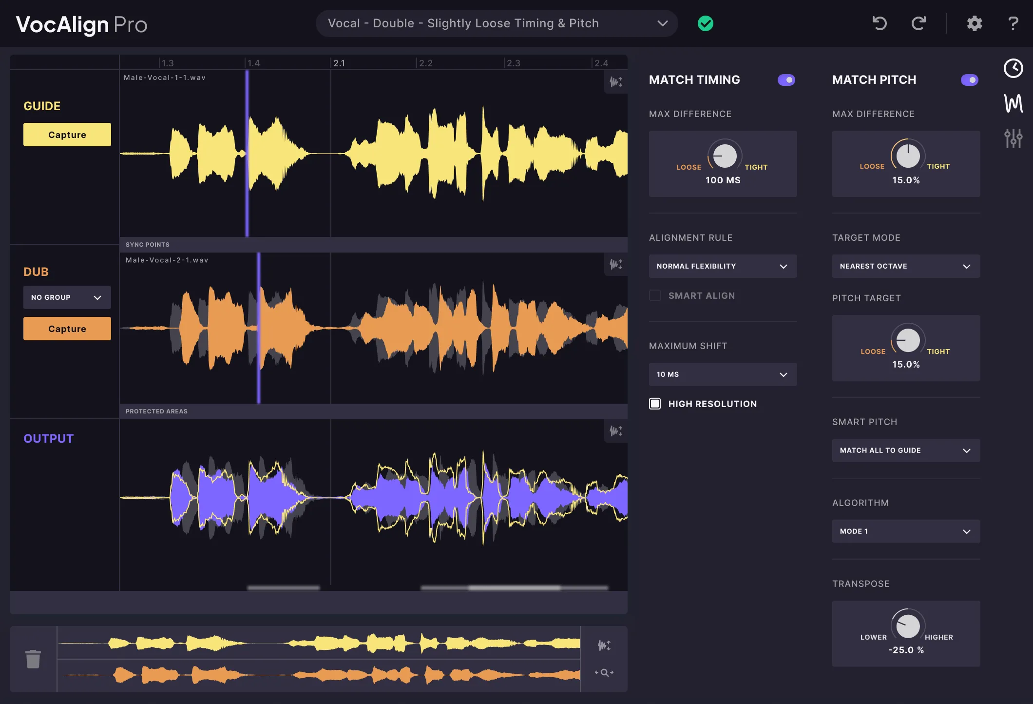 Synchro Arts VocAlign screenshot 1