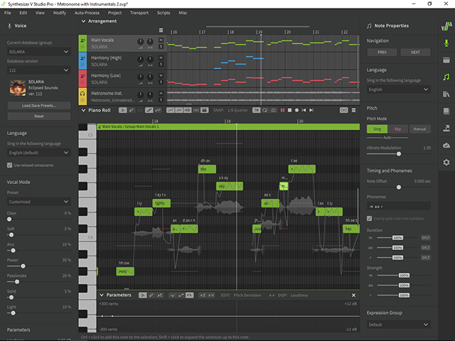 Synthesizer V screenshot 2