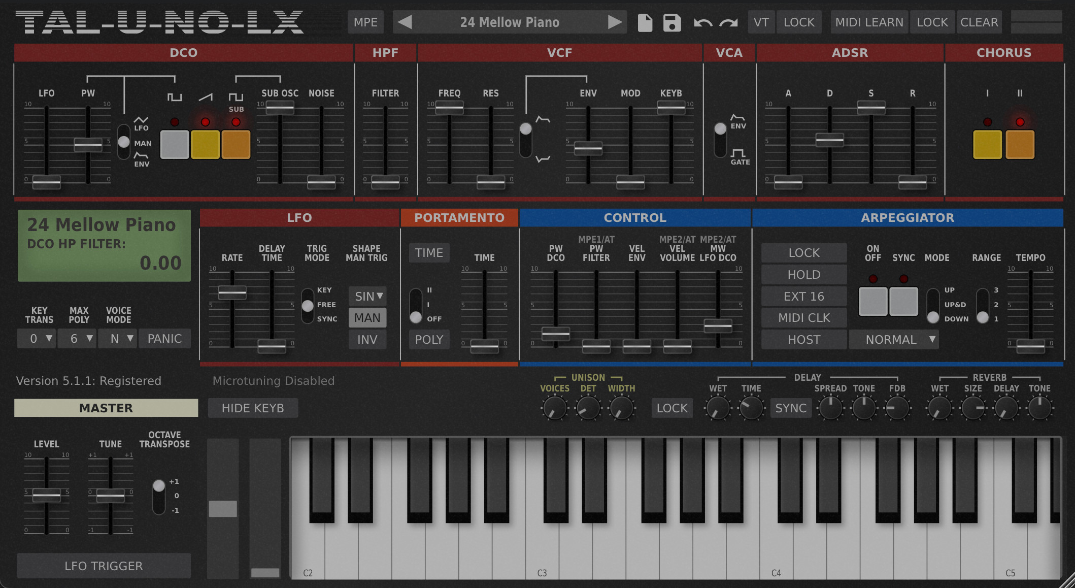 TAL-U-NO-LX screenshot 1