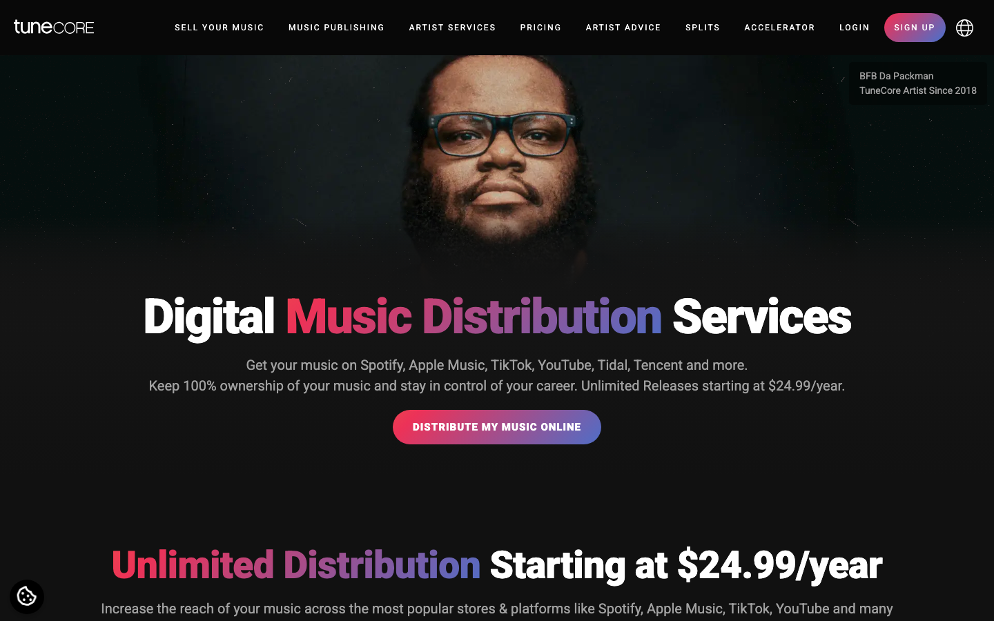 TuneCore screenshot 1
