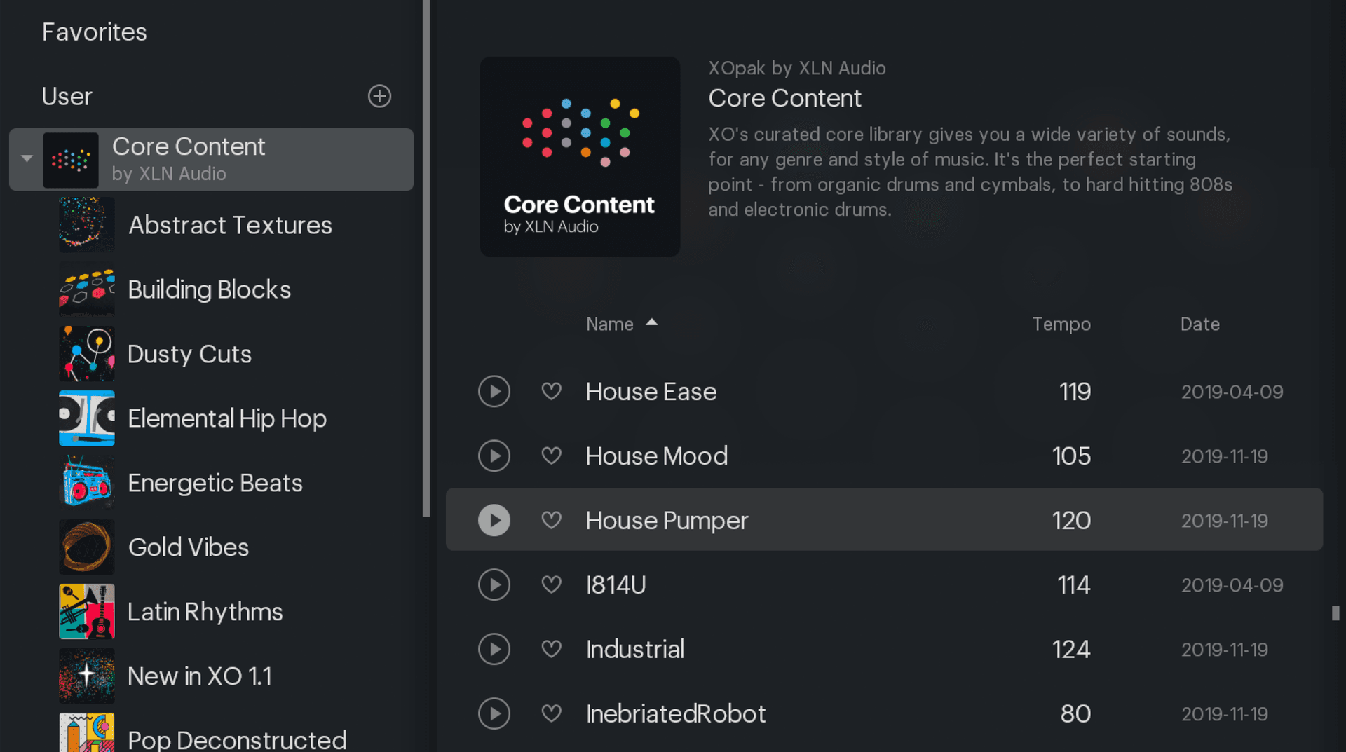 XLN Audio XO screenshot 1